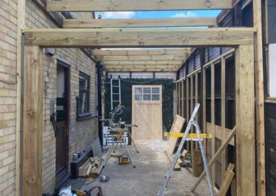 bespoke car port verwood during